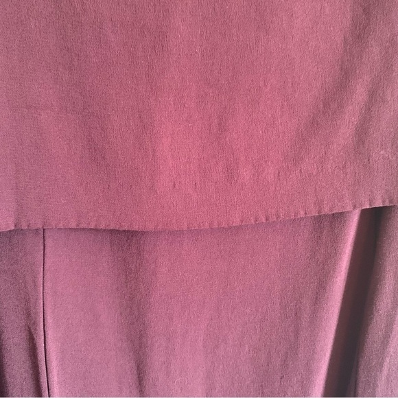 THE Kooples Crepe Viscose Shift Dress in Wine Color Size L - Picture 12 of 16